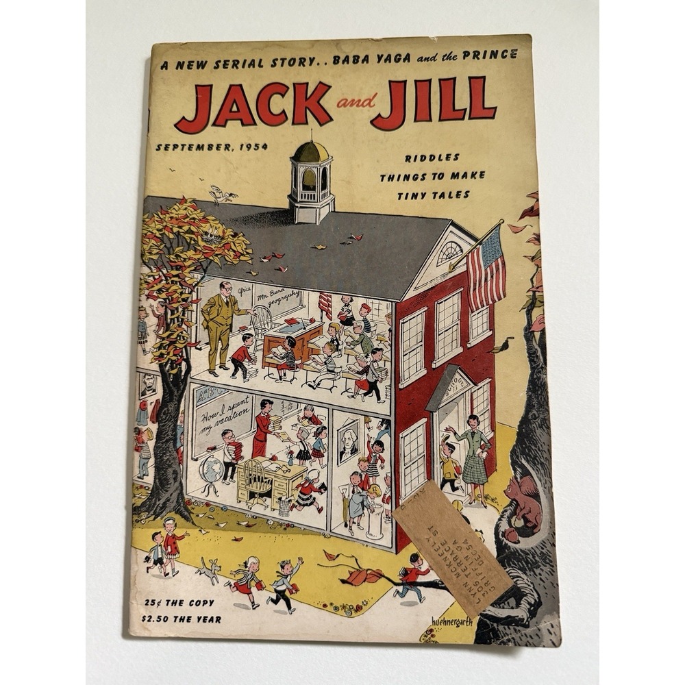 Jack and Jill Magazine Book September 1954 Volume‎ 16 Vintage Curtis Publishing